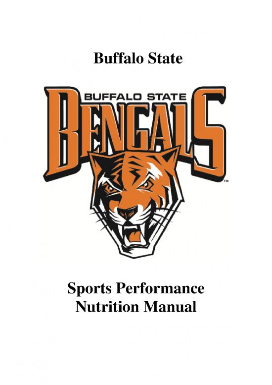 picture Sports Nutrition Manual Pdf 143123 | Buffalo State Nutrition Manual 1