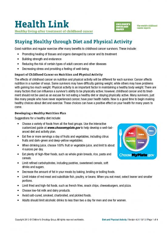 picture Staying Healthy With Nutrition Pdf 142261 | Diet And Physical Activity Eng
