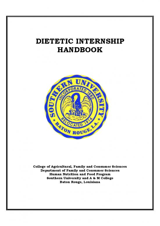 picture1_Nutrition Handbook Pdf 142243 | Dietetic Internship Handbook Policies And Procedures