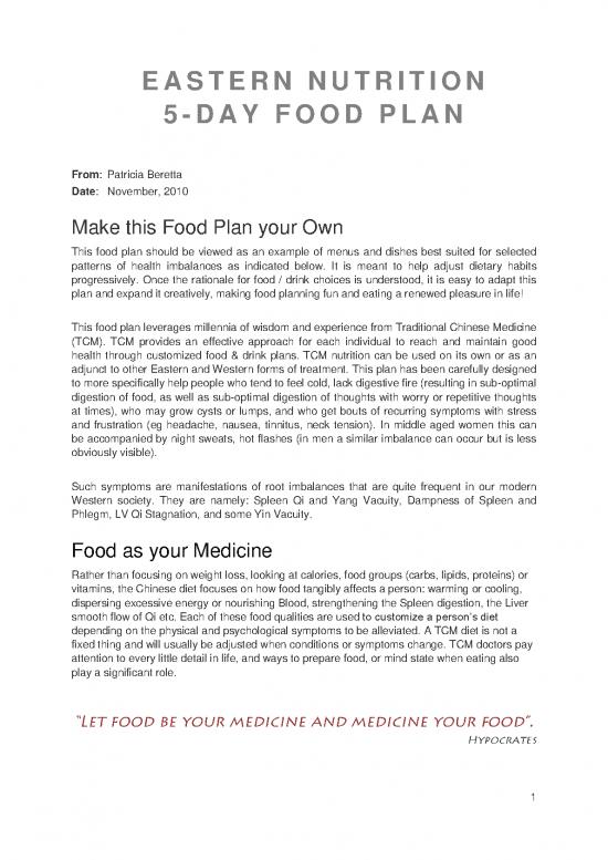 picture1_Nutrition Therapy Pdf 140932 | En Fivedays Foodplan Warmingandeasytodigest