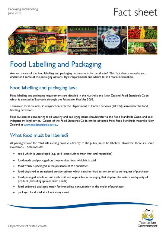 picture_Fact Sheet   Packaging And Labelling