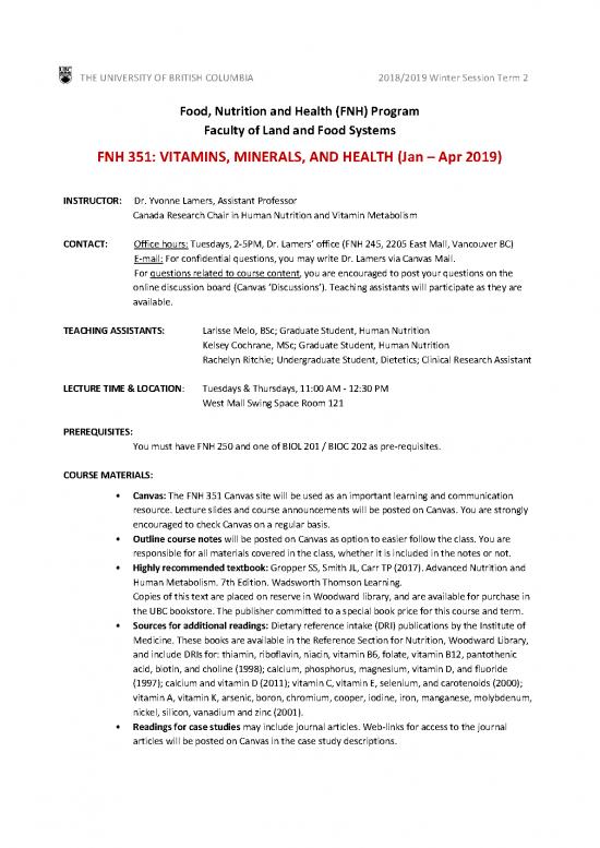 picture_Nutrition Therapy Pdf 143069 | Fnh 351 2018 2019 Syllabus Yvonne Lamers