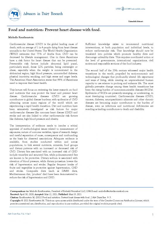 picture1_Healthy Nutrition Pdf 140980 | Food And Nutrition Prevent Heart Disease With Food