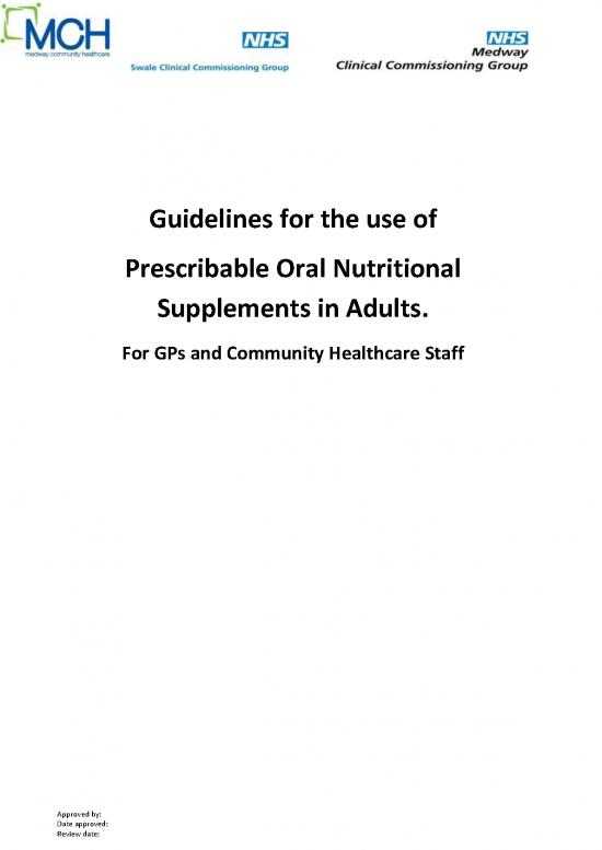 picture_Nutrition In Nursing Pdf 141098 | Guidelines On Use Of Prescribable Ons V6 Final
