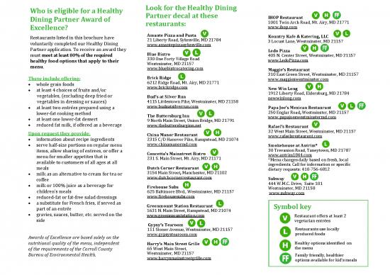 picture1_Restaurant Pdf 140609 | Healthy Dining Guide Of Carroll County 2015