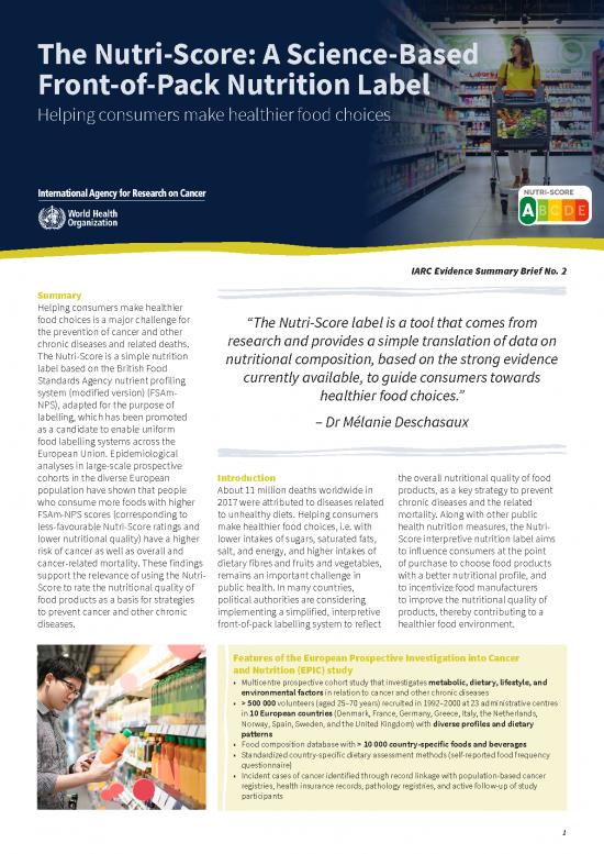 picture1_The Science Of Nutrition Pdf Free 140640 | Iarc Evidence Summary Brief 2