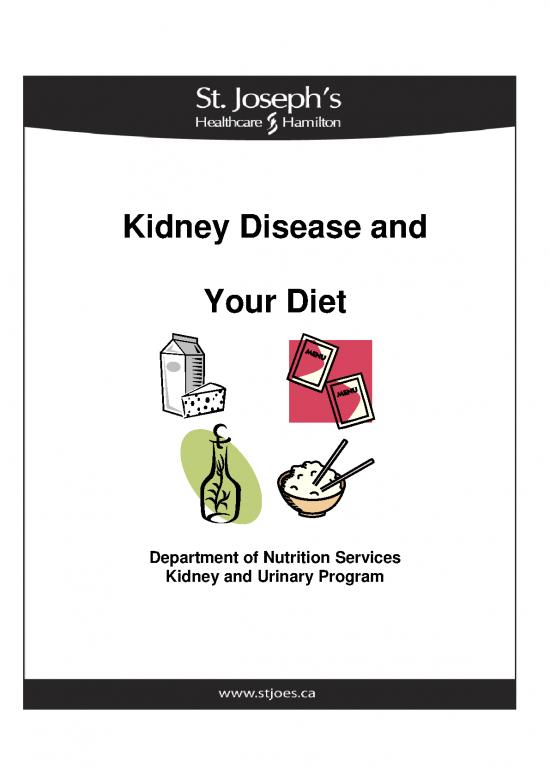 picture Staying Healthy With Nutrition Pdf 142227 | Kidney Disease And Your Diet