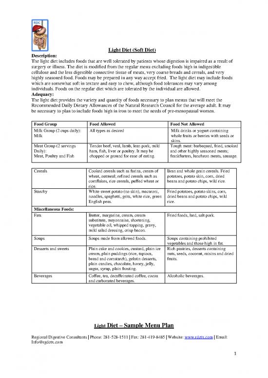 picture Iron Diet Pdf 141855 | Lightdietsoftdiet