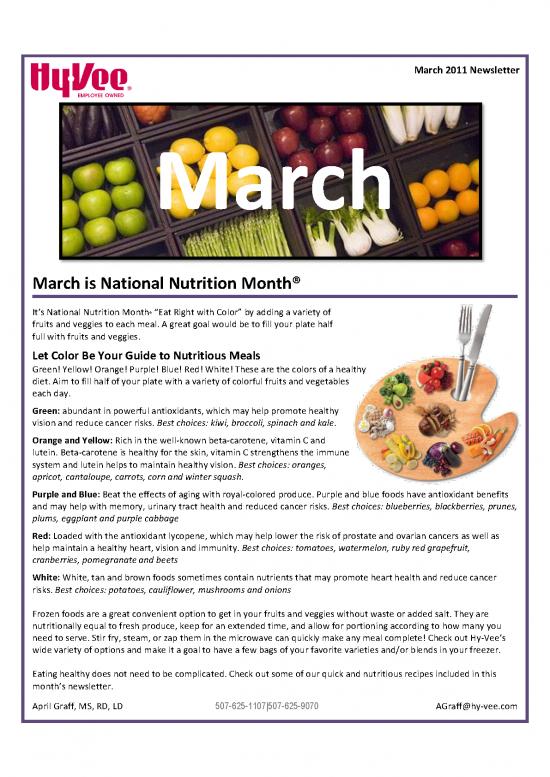 picture Full Plate Diet Pdf 140631 | Mankato Mar Newsletter 2011