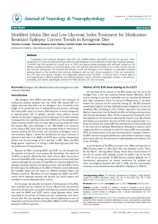picture1_Low Glycemic Index Diet Pdf 140742 | Modified Atkins Diet And Low Glycemic Index Treatment For Medication Resistant Epilepsy Current Trends In Ketogenic Diet 2155 S2 007
