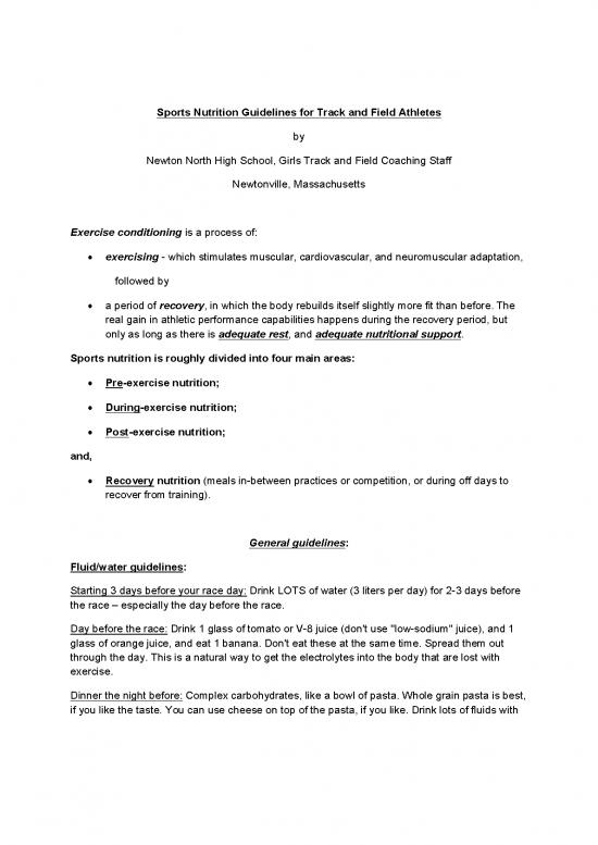 picture1_Nutrition Support Pdf 141334 | Nn Sports Nutrition Guidelines For       Track And Field Athletes