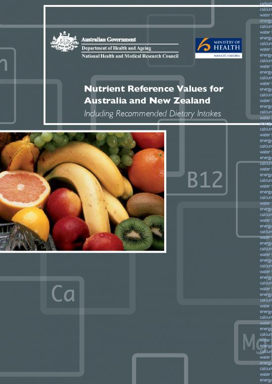 picture_Nutrient Reference Values Pdf 141356 | Nutrient Refererence Dietary Intakes