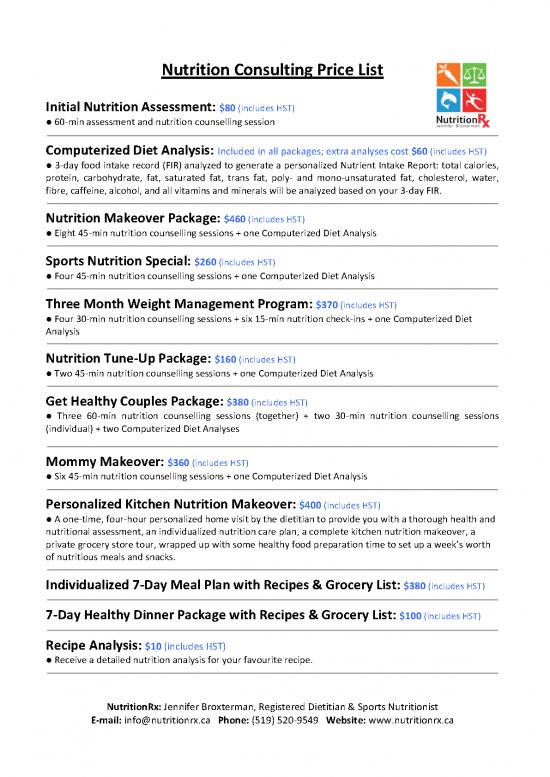 picture_Healthy Nutrition Pdf 141503 | Nutrition Consulting Price List Jennifer Broxterman Rd