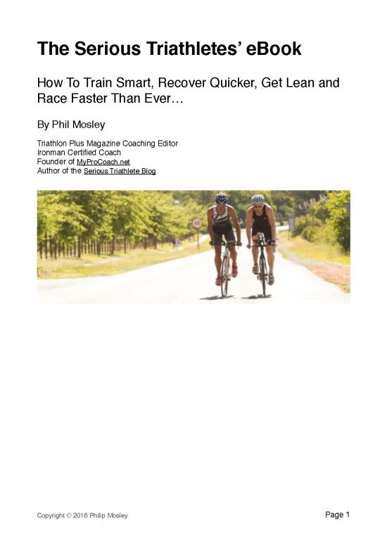 picture1_Ironman Nutrition Plan Pdf 141231 | The Serious Triathletes Ebook