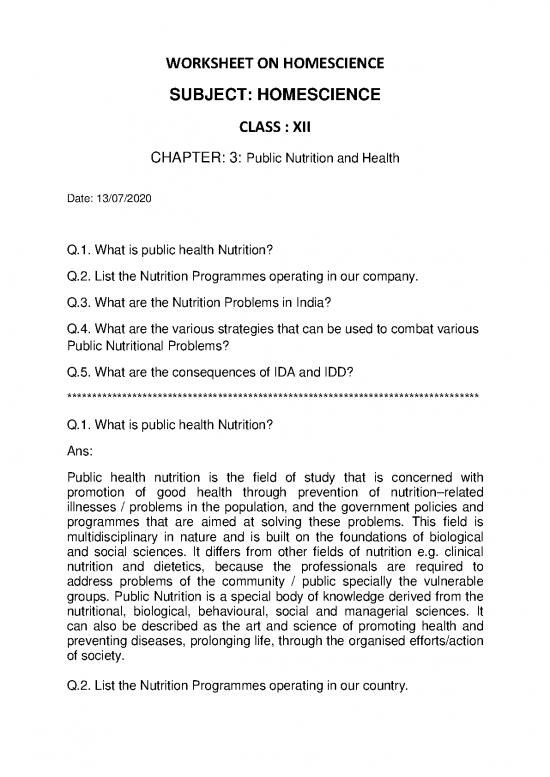 picture Public Nutrition Pdf 143738 | 200718105146 95 Worksheet On Class 12 Homescience On Chapter 3