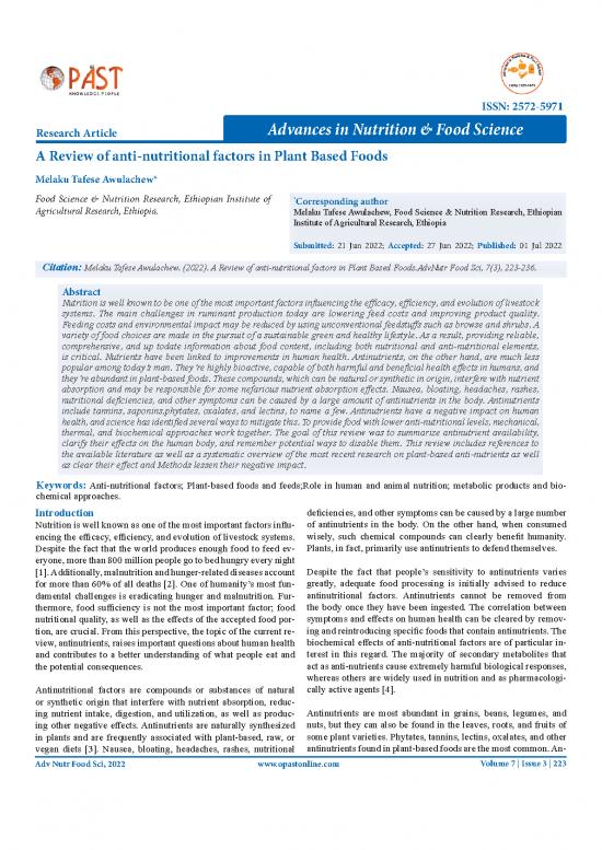 picture_Healthy Nutrition Pdf 143772 | A Review Of Antinutritional Factors In Plant Based Foods