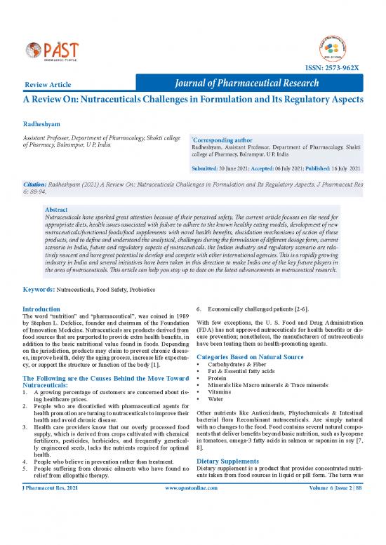 picture_Pharmacy Pdf 143773 | A Review On Nutraceuticals Challenges In Formulation And Its Regulatory Aspects