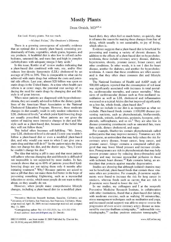 picture_Cancer Diet Pdf 145633 | Dean Ornish Mostly Plants