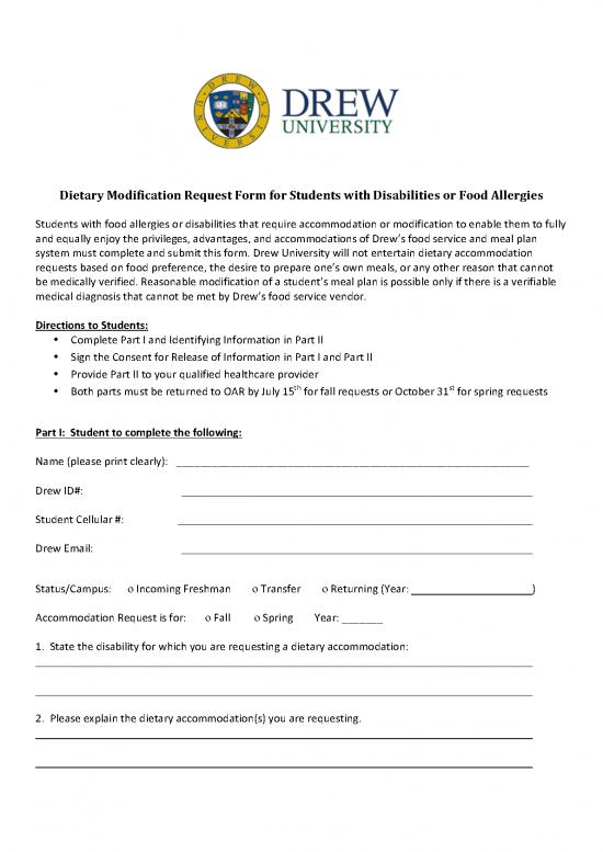 picture_Dietary Modification Pdf 145632 | Dietary Modification Request Form