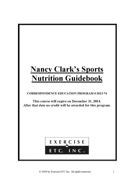picture Nancy Clark Sports Nutrition Guidebook Pdf 143458 | Nancy Clark 2010 Revised