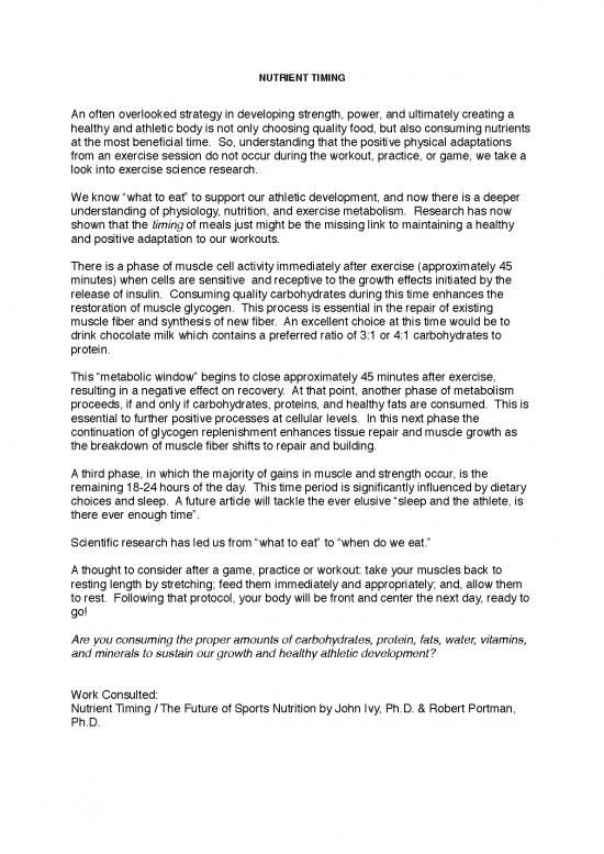 picture Nutrient Timing Pdf 145634 | Nutrient Timing Copy