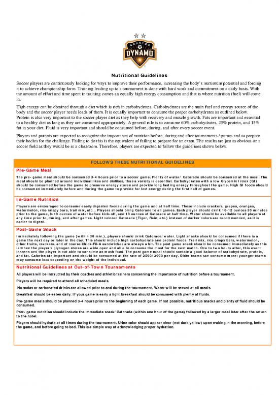 picture Nutrition For Soccer Players Pdf 143506 | Nutritional Guidelines