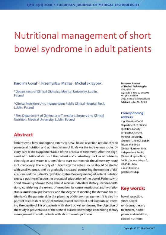 picture1_Public Nutrition Pdf 145100 | Nutritional Management Of Short Bowel Syndrome