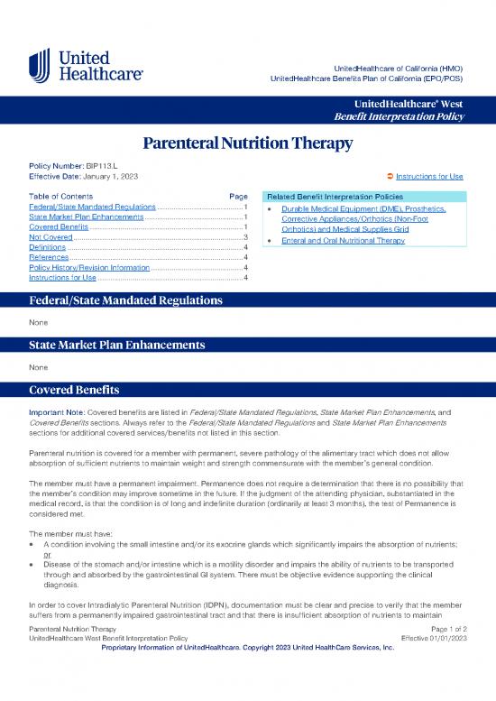 picture Nutritional Pathology Pdf 144139 | Parenteral Nutrition Therapy Ca