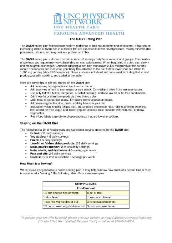 picture Healthy Eating Plan Pdf 144195 | Pdf Medctr Carolina Advanced Healthdash Diet