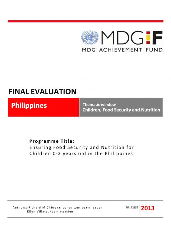 picture_Nutrition Therapy Pdf 143657 | Philippines   Nutrition   Final Evaluation Report