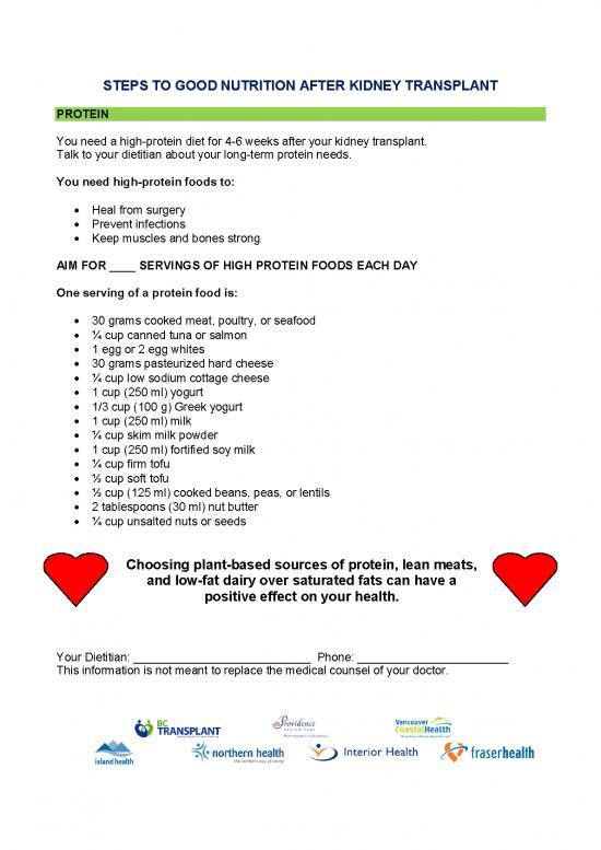picture_Kidney Diet Pdf 144042 | Steps  To Good Nutrition Post Kidney Transplant Final Sep2020