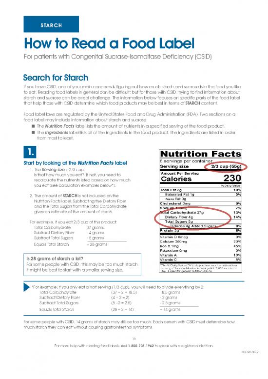 picture Food Label Template Pdf 143895 | Suc3072 How To Read A Food Label