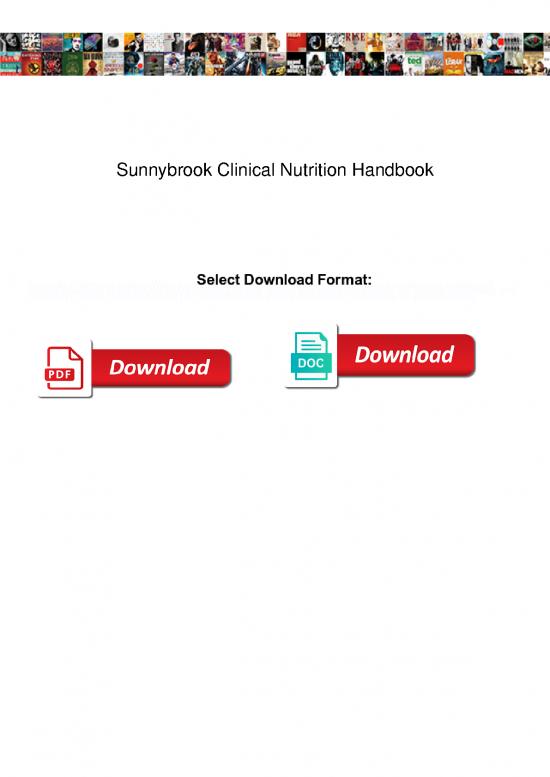 picture_Nutrition In Clinical Practice Pdf 144030 | Sunnybrook Clinical Nutrition Handbook