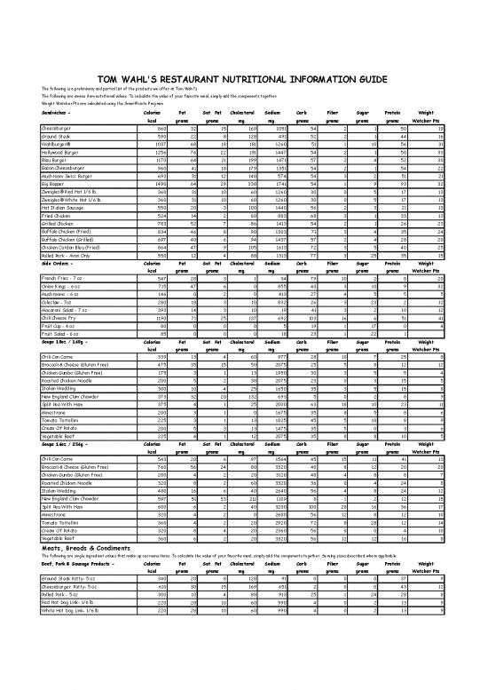 picture_Kcal Pdf 144011 | Tw Nutritional Information