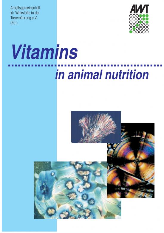 picture Vitamins In Animal Nutrition Pdf 144480 | Vitamins