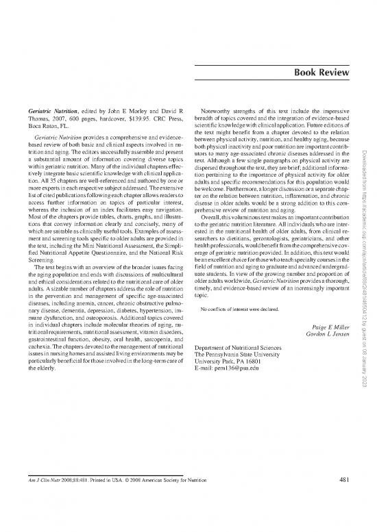 picture Geriatric Nutrition Book Pdf 144679 | Znu00808000481