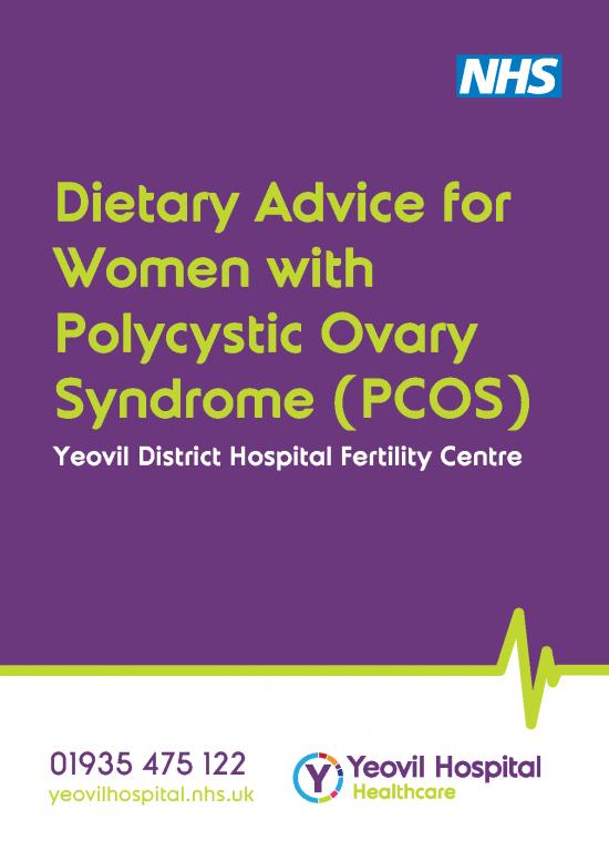 picture_Diet Therapy Book Pdf 146756 | A5 Yeovil Nhs Dietry Advice For Women With Polycystic Ovary Syndrome Web