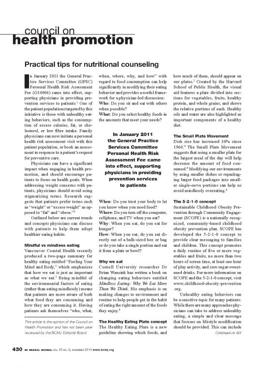 picture Healthy Eating Plate Harvard Pdf 146915 | Bcmj 55 Vol9 Cohp