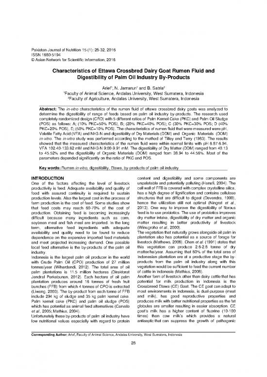 picture1_Nutrition Therapy Pdf 145899 | Benni Satria, Arief, Dan Novirman  Pakistan Journal Nutrition 2016