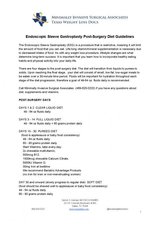 picture_Esg Post Surgery Diet Guidelines