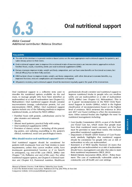 picture_Manual Of Dietetic Practice Chapter 63 Oral Nutritional Support