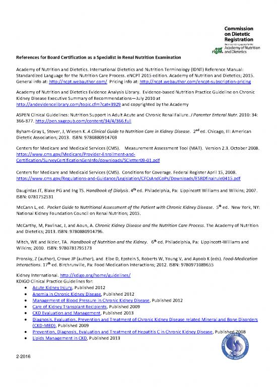 picture Idnt Reference Manual Pdf 147953 | Renal Nutrition References May 2016