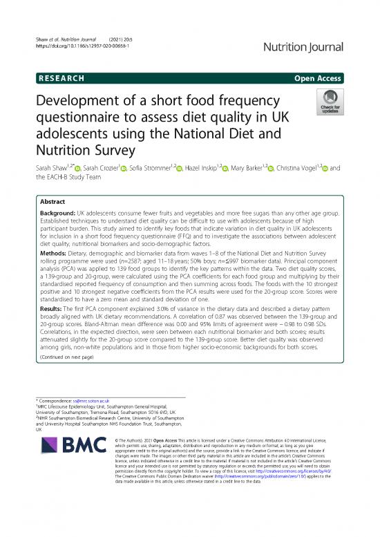 picture Diet Questionnaire Pdf 147429 | S12937 020 00658 1