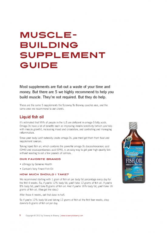 picture Supplement Guide For Building Muscle Pdf 146360 | S2b Supplement Guide