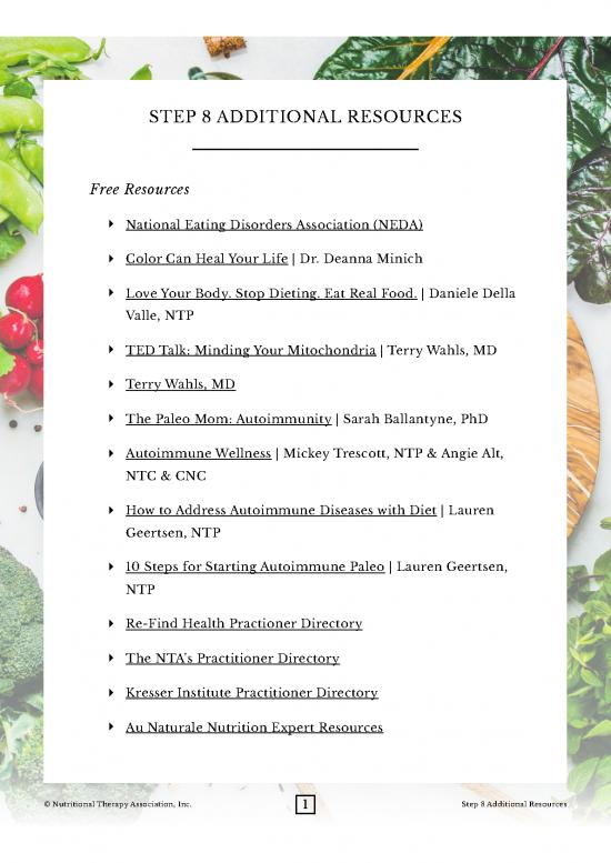 picture National Institute Of Nutrition Books Pdf 147428 | Step 8 Additional Resources