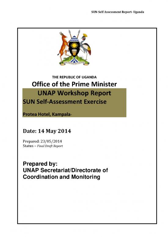 picture_Nutrition Therapy Pdf 145955 | Uganda Final Report Sun Msp Self Assessment 2014