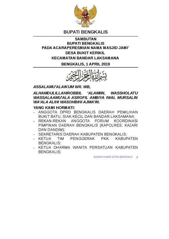 picture1_39330362109sambutan Bupati Peresmian Masjid Desa Bukit Kerikil