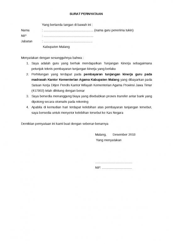 picture1_File - Surat Pernyataan Id 13484 | Surat Pernyataan Tukin Guru Pada Kanwil
