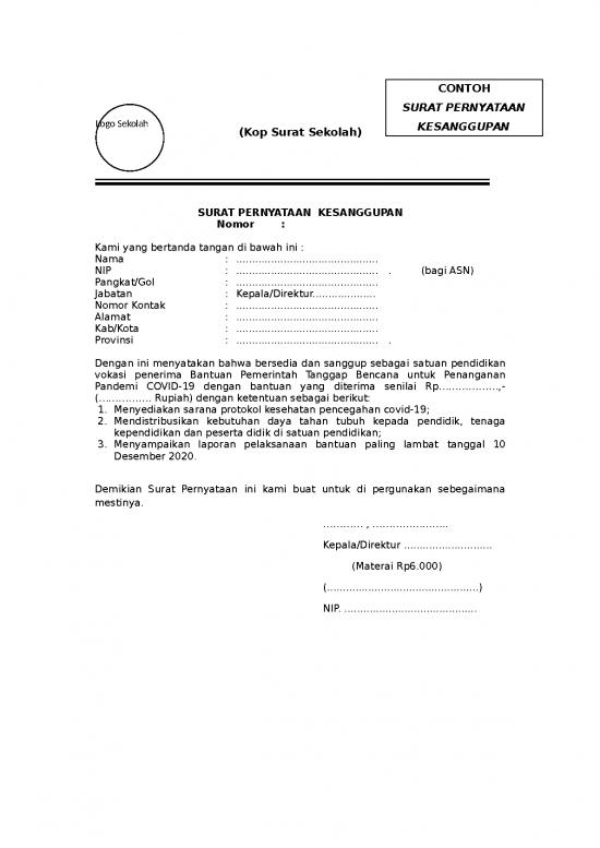 picture_File - Surat Pernyataan Id 13531 | Template Surat Pernyataan Kesanggupan