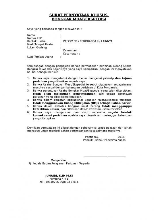 picture_File - Surat Pernyataan Id 13579 | Bongkar Muat Ekspedisi
